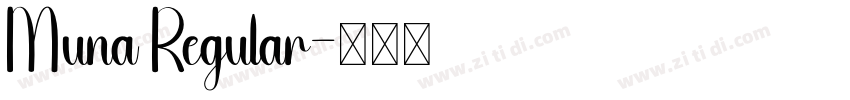 Muna Regular字体转换